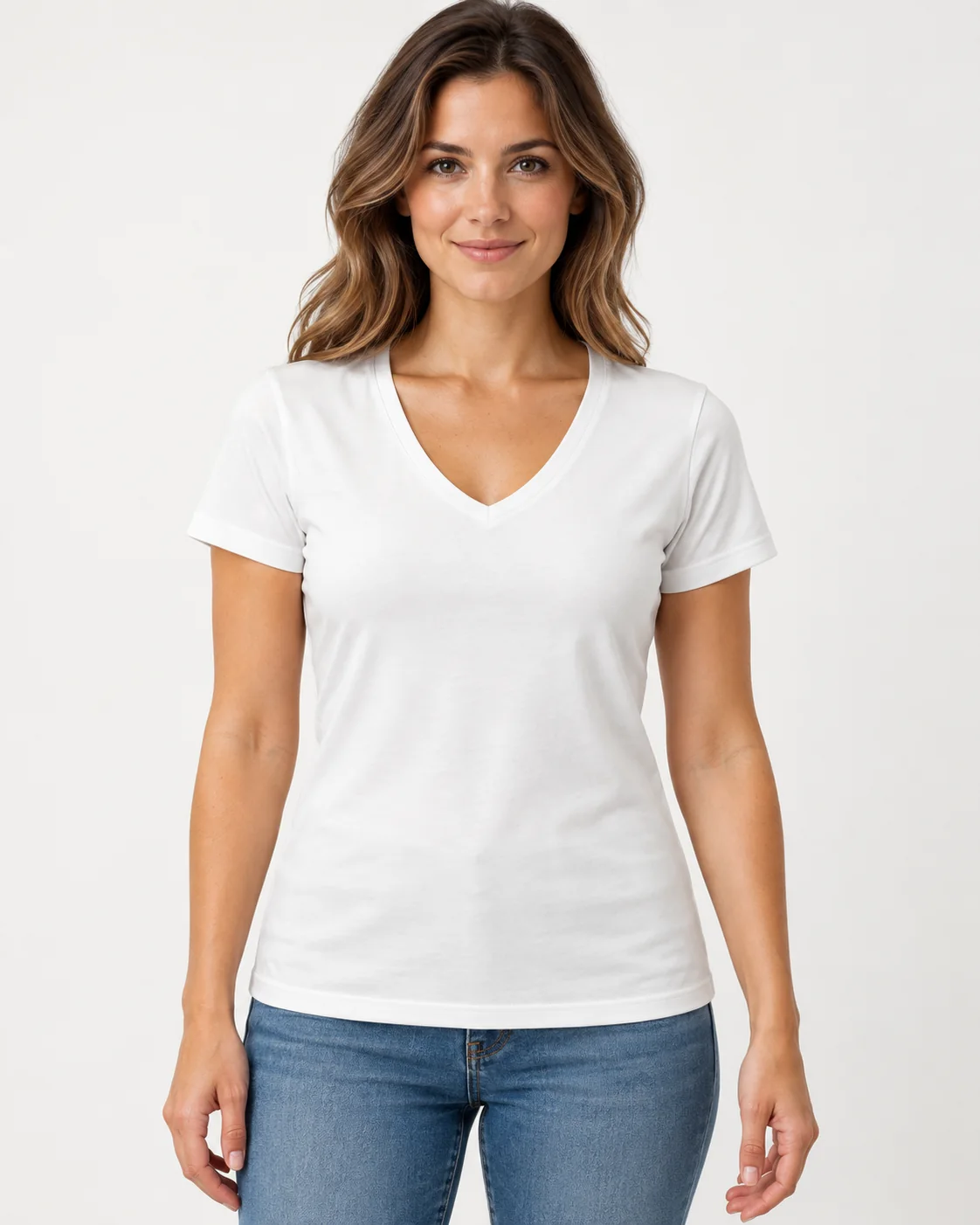 Blusa Stretch V Sofía Mujer, imagen 1